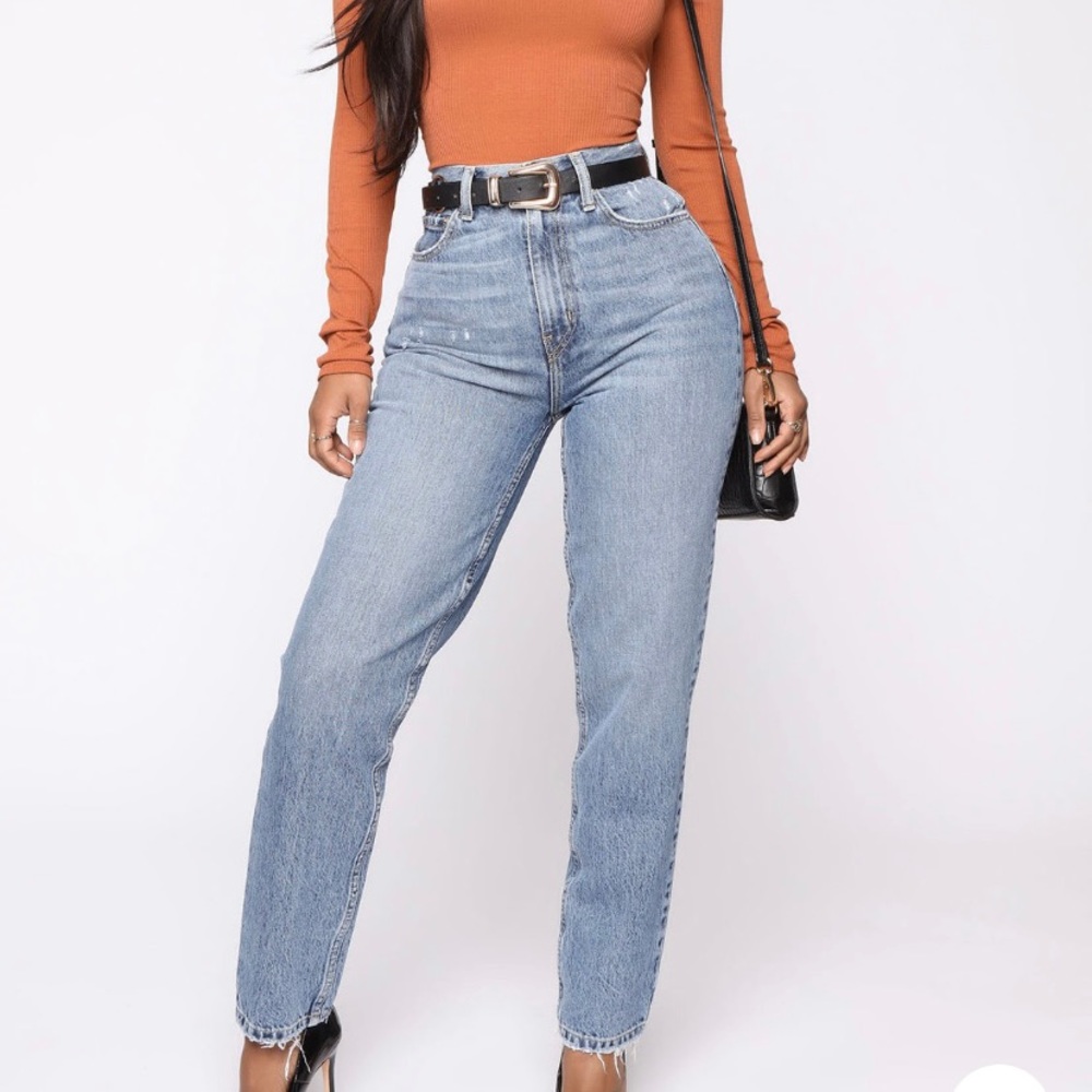 High rise mom jeans